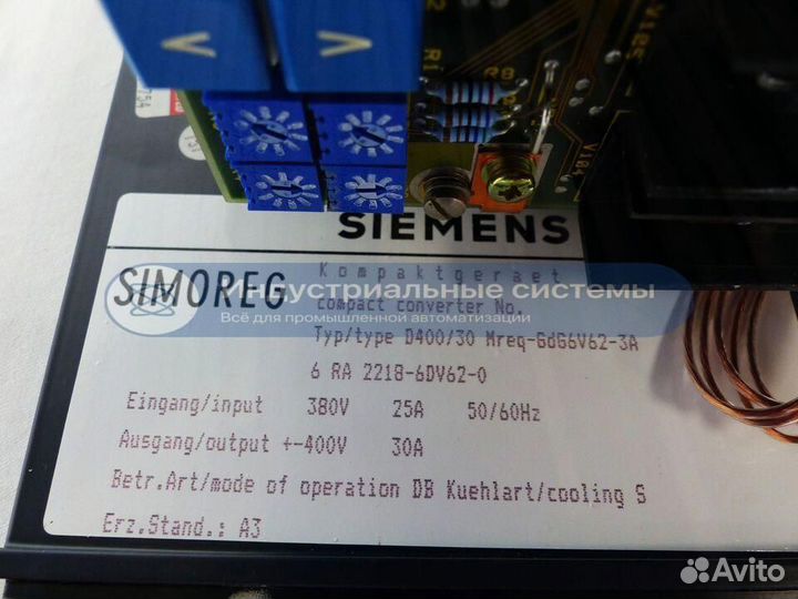 Преобразователь Siemens Simoreg 6RA2218-6DV62-0