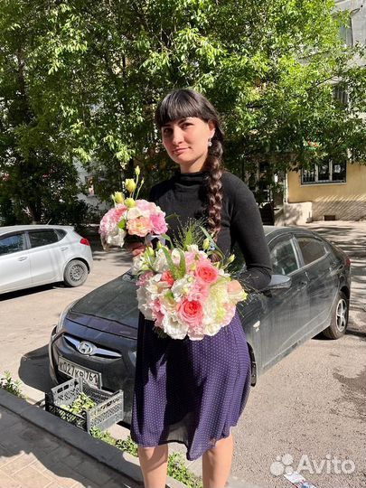 Живые цветы букеты