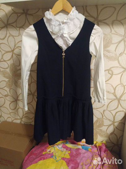 Сарафан школьный для девочки 128-140