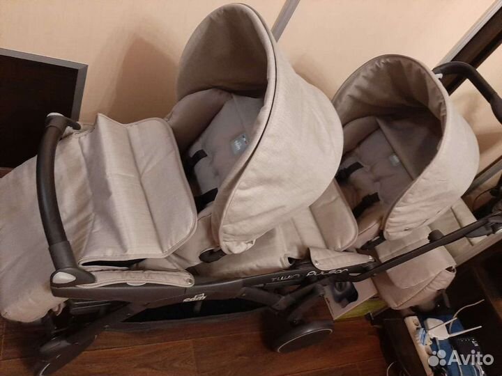 Прогулочная коляска для двойни бу