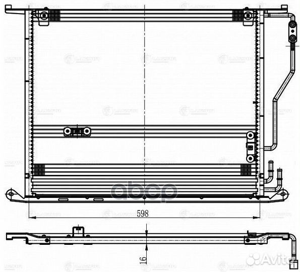 Конденсер MB W220 2.8-6.3 AMG 98-06 lrac 1523 L