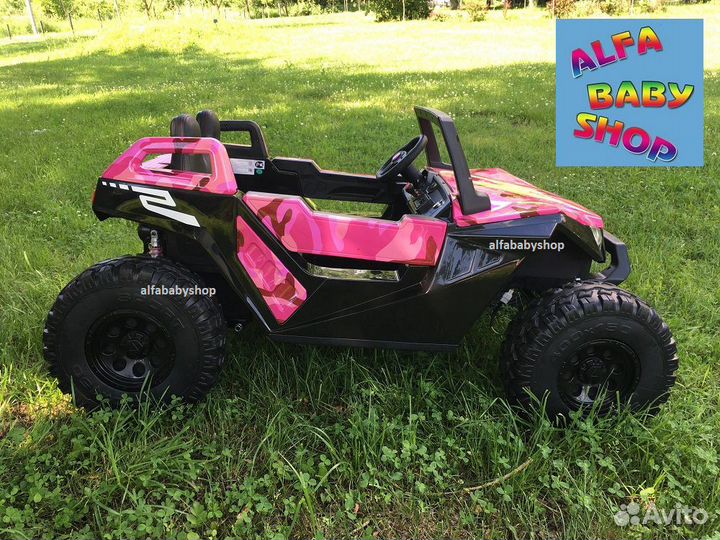 Электромобиль четырехместный багги до 100кг 24V