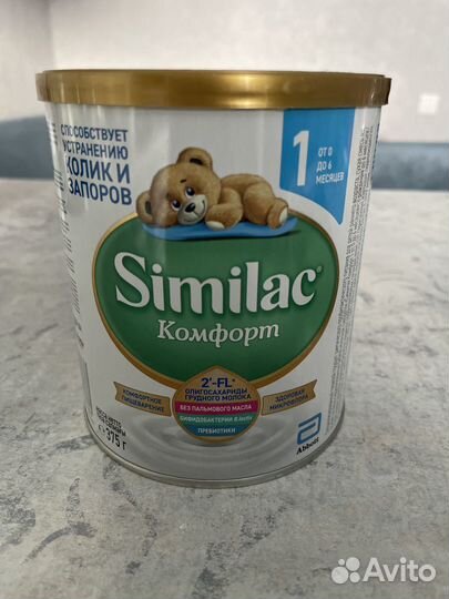 Similac comfort 1 детская смесь 375гр