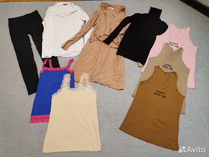 Большой пакет вещей на девушку 44р