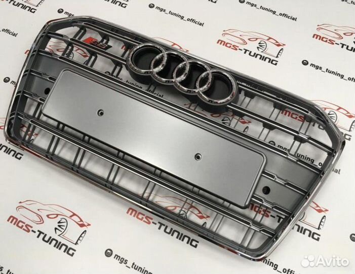 Решётка на Audi A6 14-18 S6 Дизайн 3