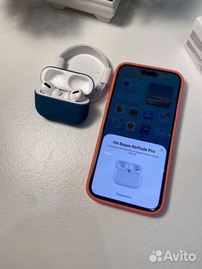 Airpods pro гарантия год (чехол в подарок)