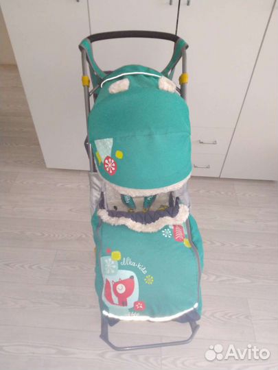 Коляска санки ника 6