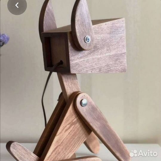 Светильник Пёс настольный