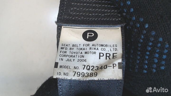 Ремень безопасности Toyota RAV 4, 2006