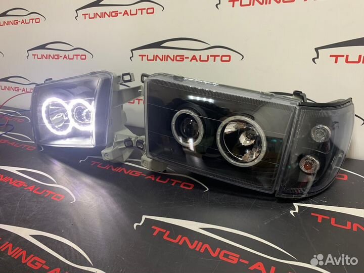 Фары Toyota Hilux Surf (N180) 1995-2002 г. Тюнинг Темные