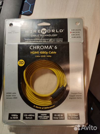 Кабель WireWorld Chroma 6 hdmi 1080p (7 метров)