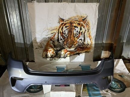 Бампер задний KIA RIO 4 FB седан серый В цвет бу