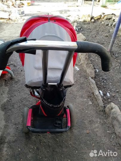 Детский велосипед коляска с ручкой