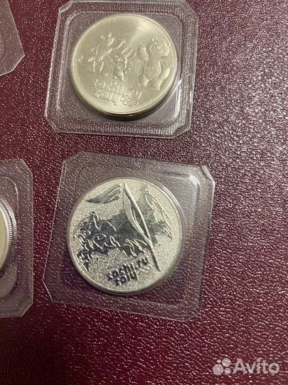 Монеты олимпиада Сочи 2014