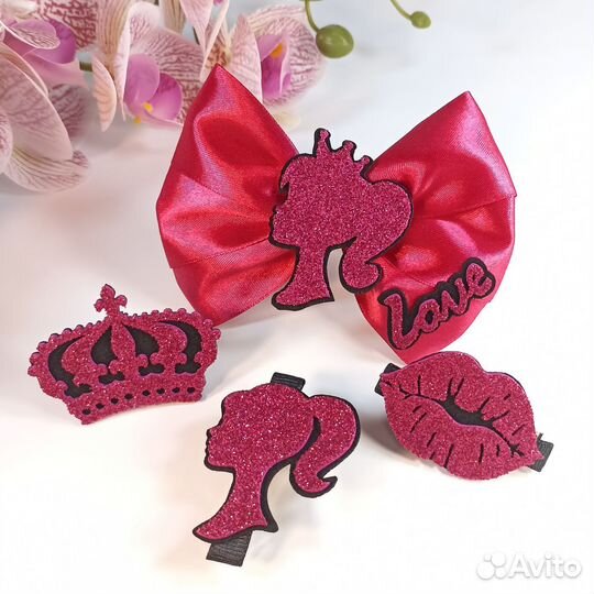 Бант и заколки для волос