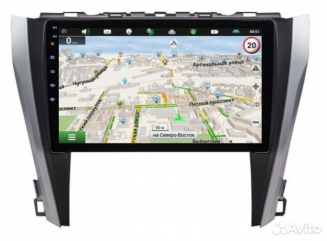 Магнитола Тойота Камри Unison 16Gb