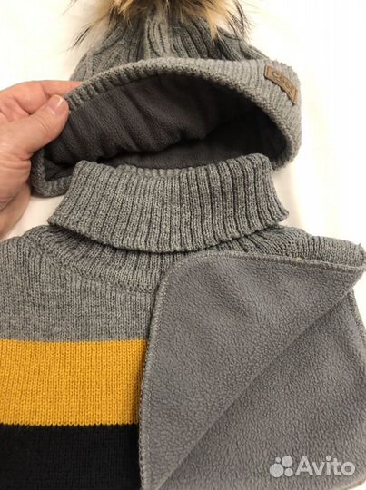 Комплект шапка и снуд на мальчика