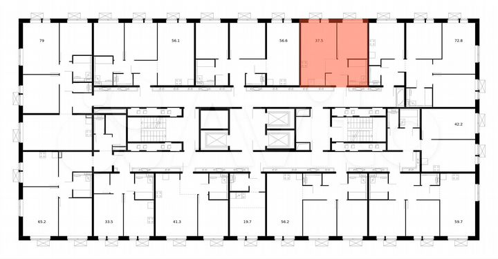1-к. квартира, 37,5 м², 9/17 эт.