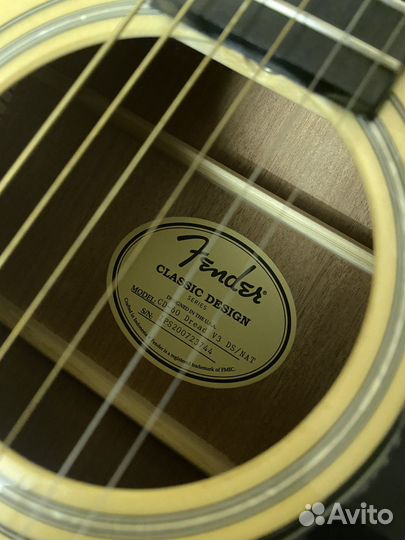 Акустическая гитара Fender CD 60 dread V3 DS NAT