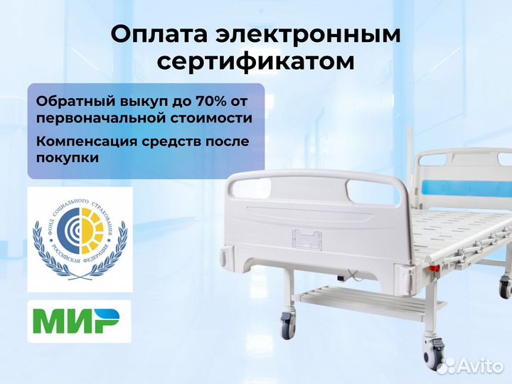 Кровать медицинская функциональная