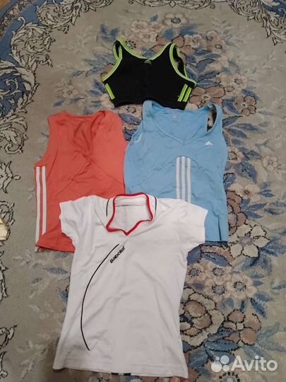 Спортивные майки женские Adidas, топики,шорты Nike