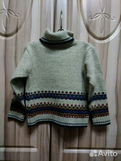 Костюм теплый для девочки: свитер и брюки