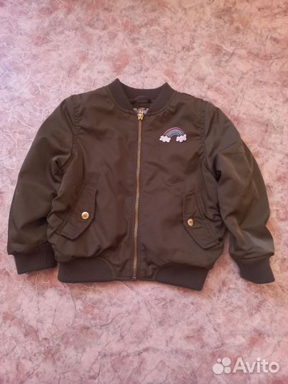 Куртка бомбер для девочки