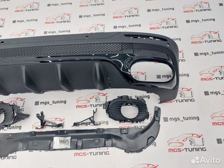 Диффузор 35 AMG черный Mercedes GLB X247