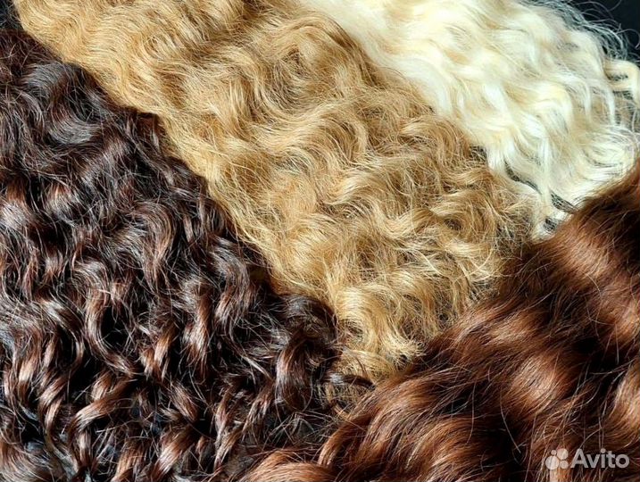 Волосы для наращивания Exclusive +, 50см, кудри