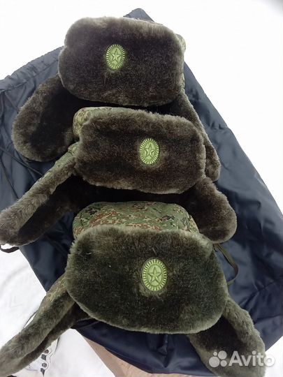 Военная шапка вкпо нового образца с завязками