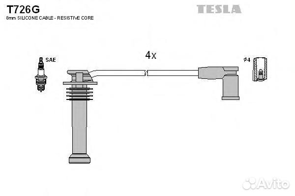 Провода высоковольтные, комплект Ford Focus I