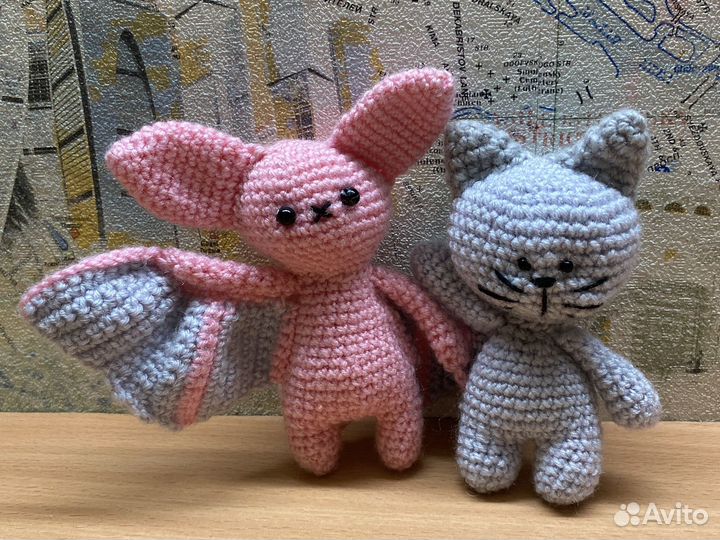 Игрушки Летучая мышь и котик