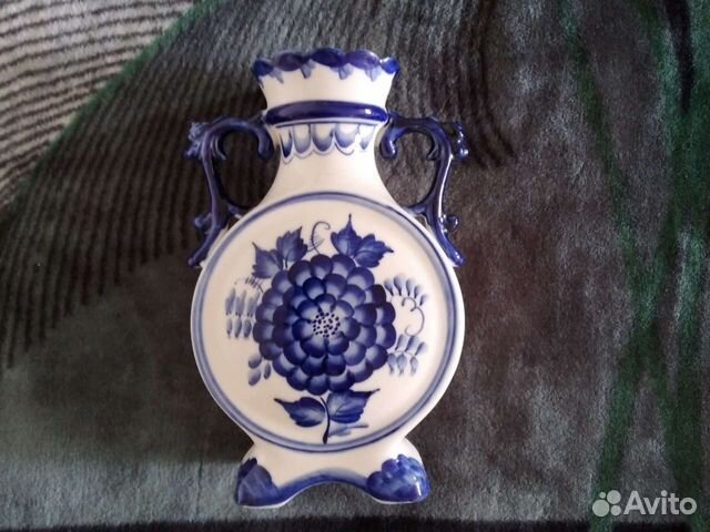 Ваза для цветов гжель