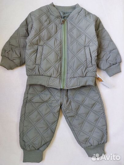 Костюм новый стеганный утепленный 86-92 (1-3года)
