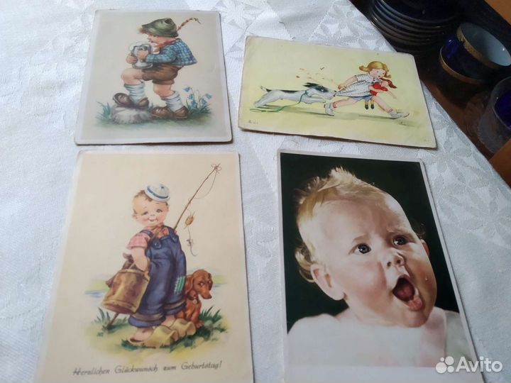 Открытки 40- 50 годы немецкие, СССР