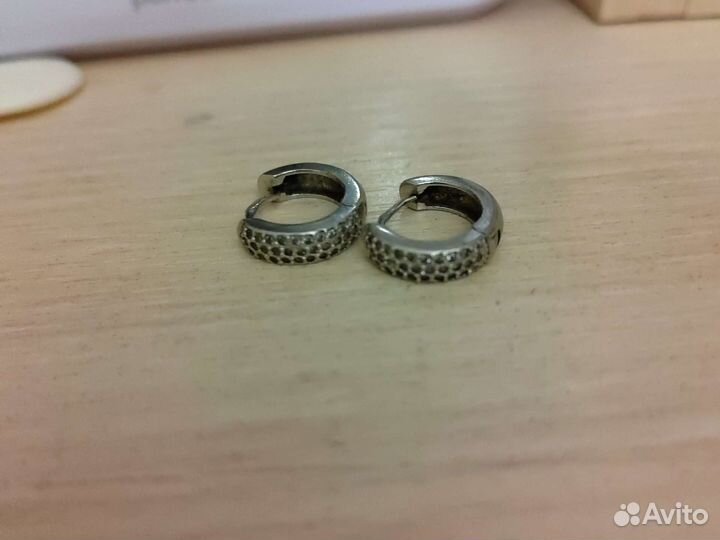 Серьги серебро 925пробы