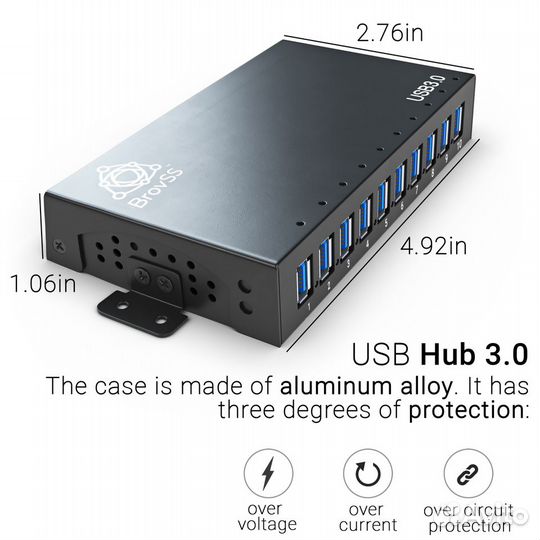USB-Hub 10 разъемов USB 3.0