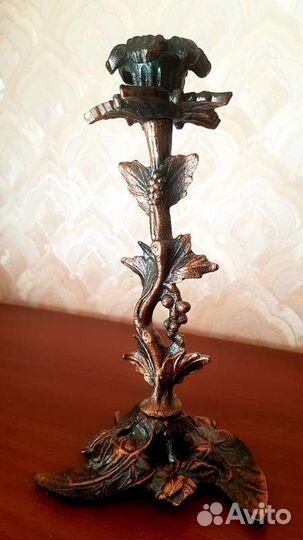 Подсвечник латунь бронза