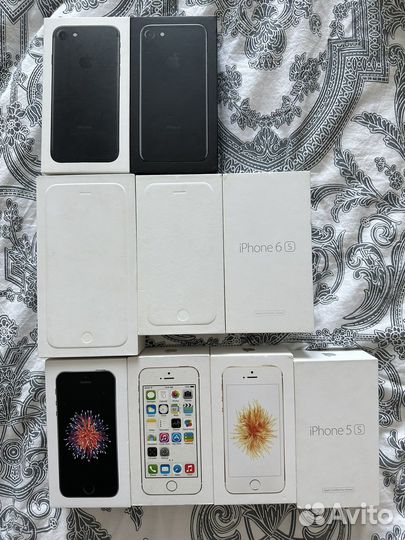 Коробки на айфон 5s, SE, 6, 6+, 7
