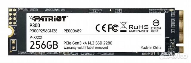 SSD накопитель Patriot Memory P300 M.2 2280 256 гб купить в Москве ...