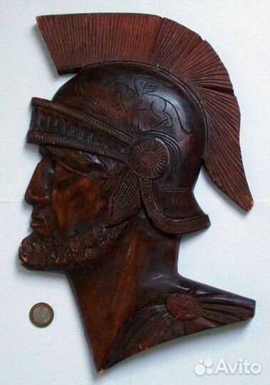 Спартак голова древний Рим дерево ручная работа