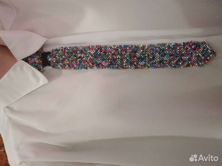 Галстук из бисера