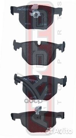 Колодки тормозные дисковые задние AKD0228 akyoto