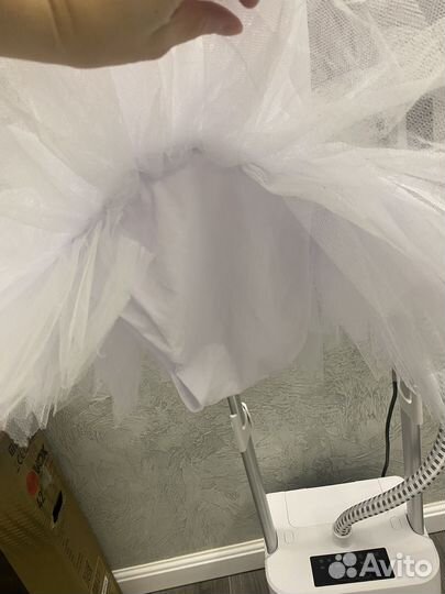 Купальник белый с юбкой пачкой