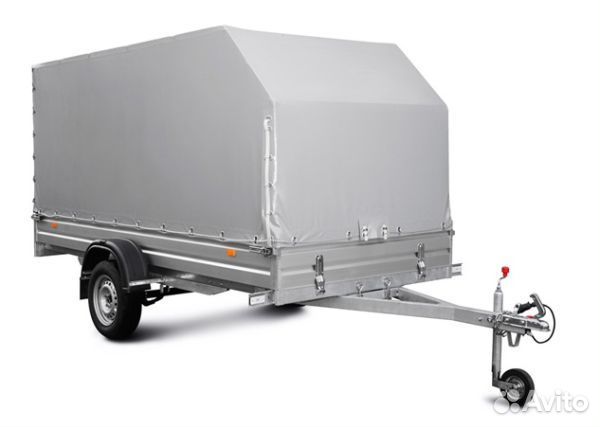 Прицеп с алюминиевыми бортами и тентом аэро 150 с