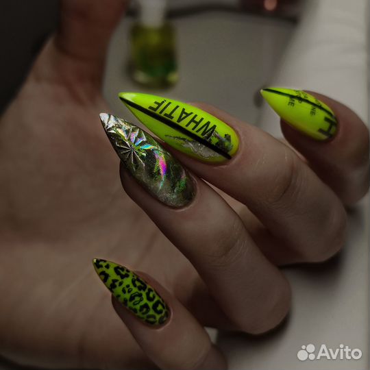 Маникюр наращивание ногтей