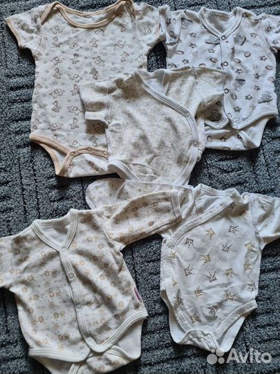 Шапка чепчик боди для новорожденных 56-62