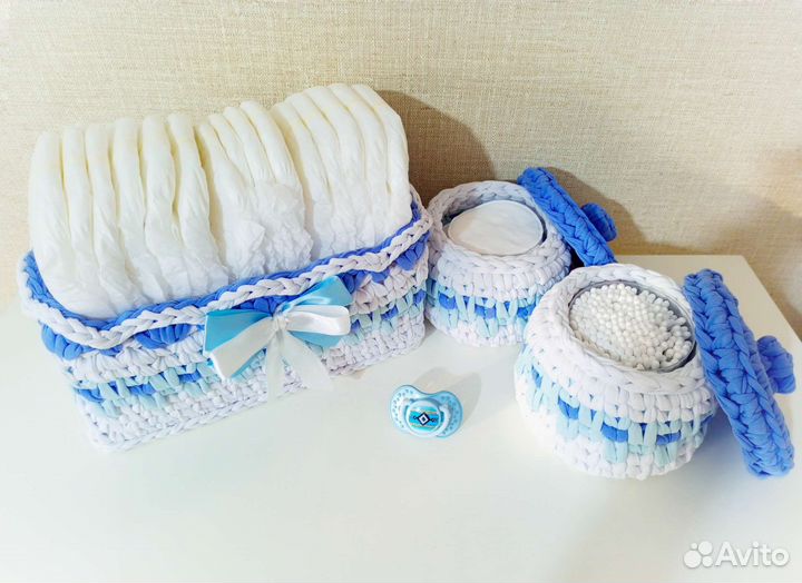 Подарок для новорожденных набор корзинок