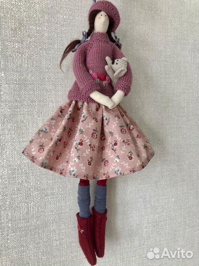 Текстильная кукла в стиле Тильда