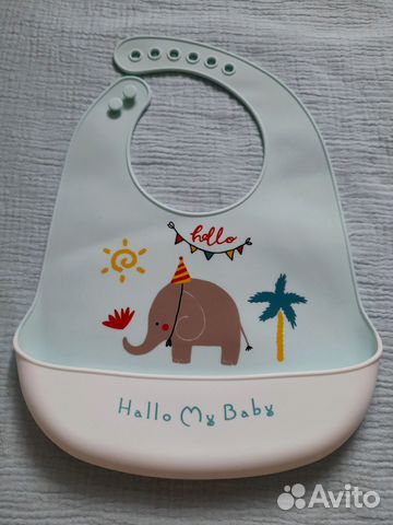 Нагрудник для кормления, слюнявчик силиконовый